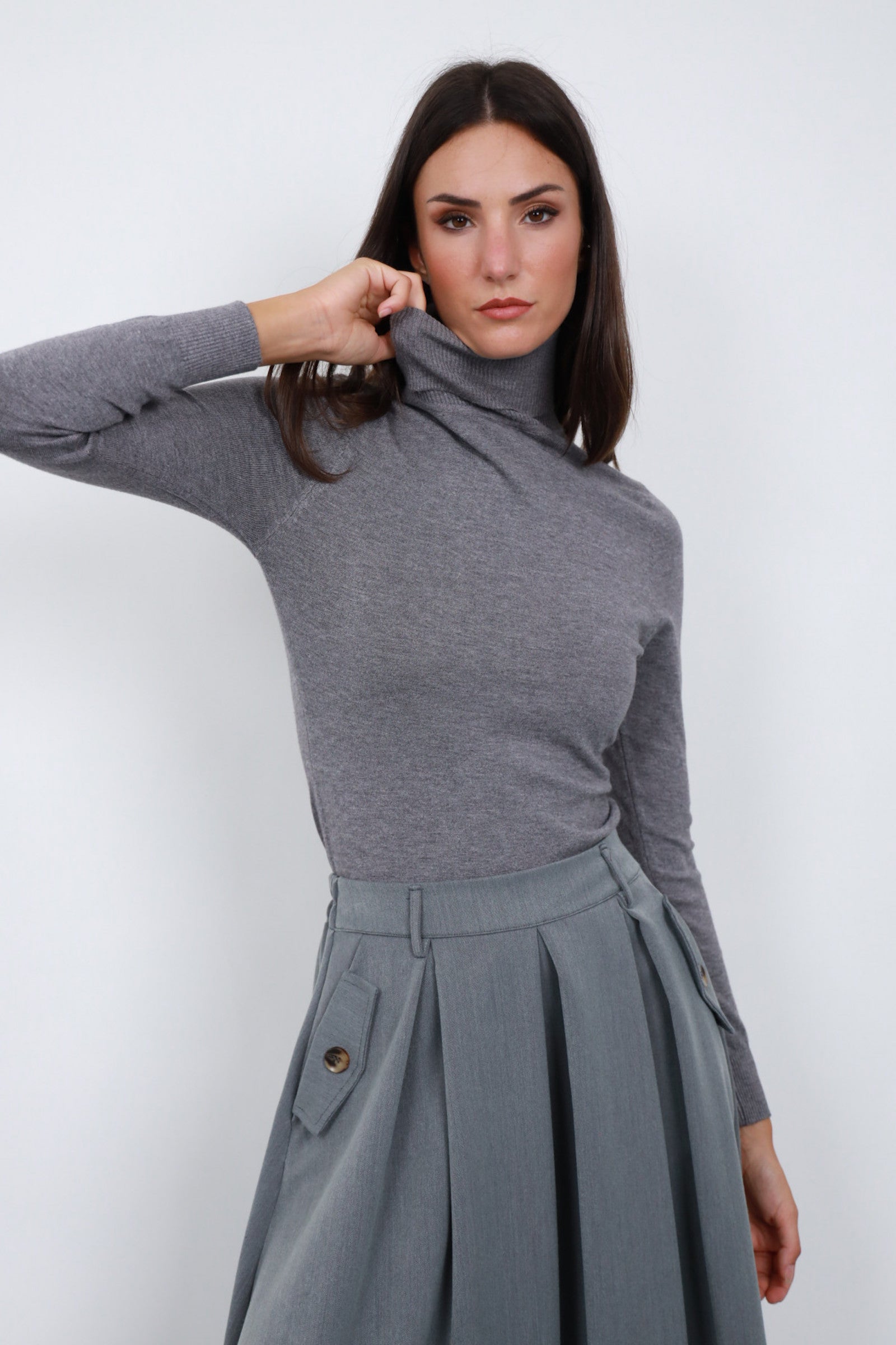 Maglia collo alto ciclista