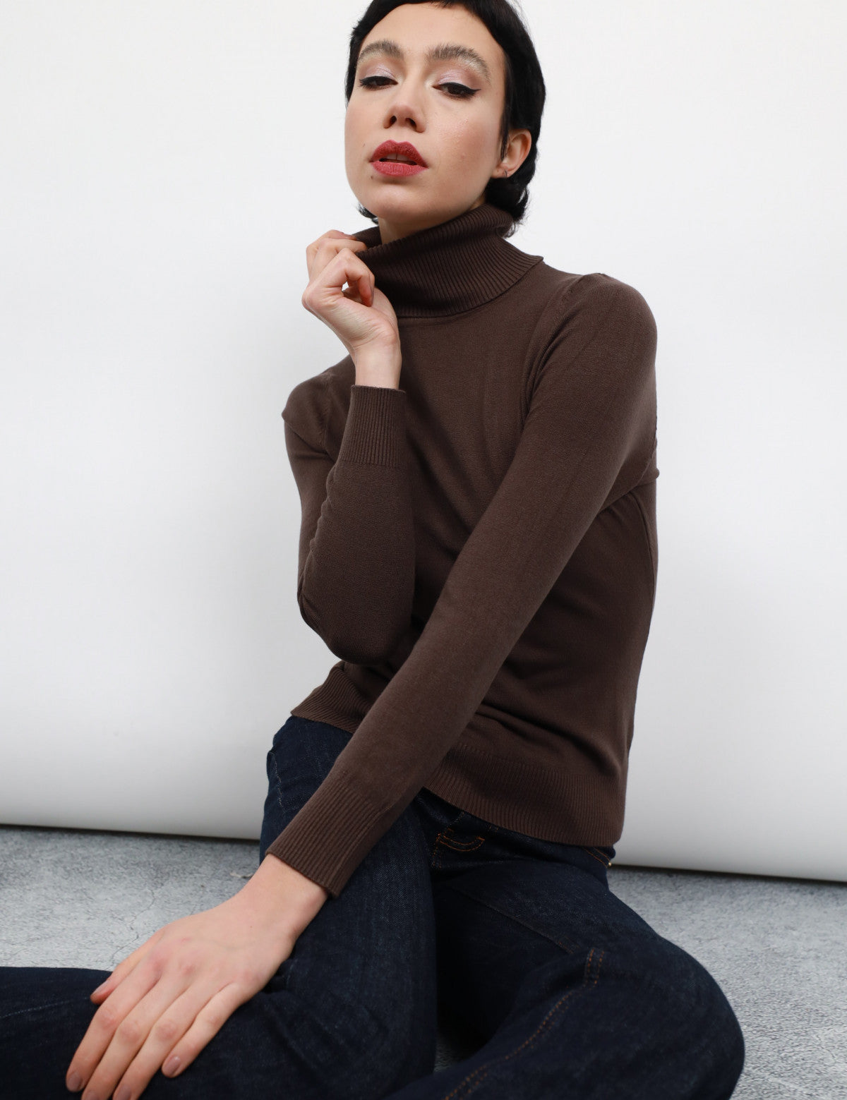 Maglia collo alto ciclista