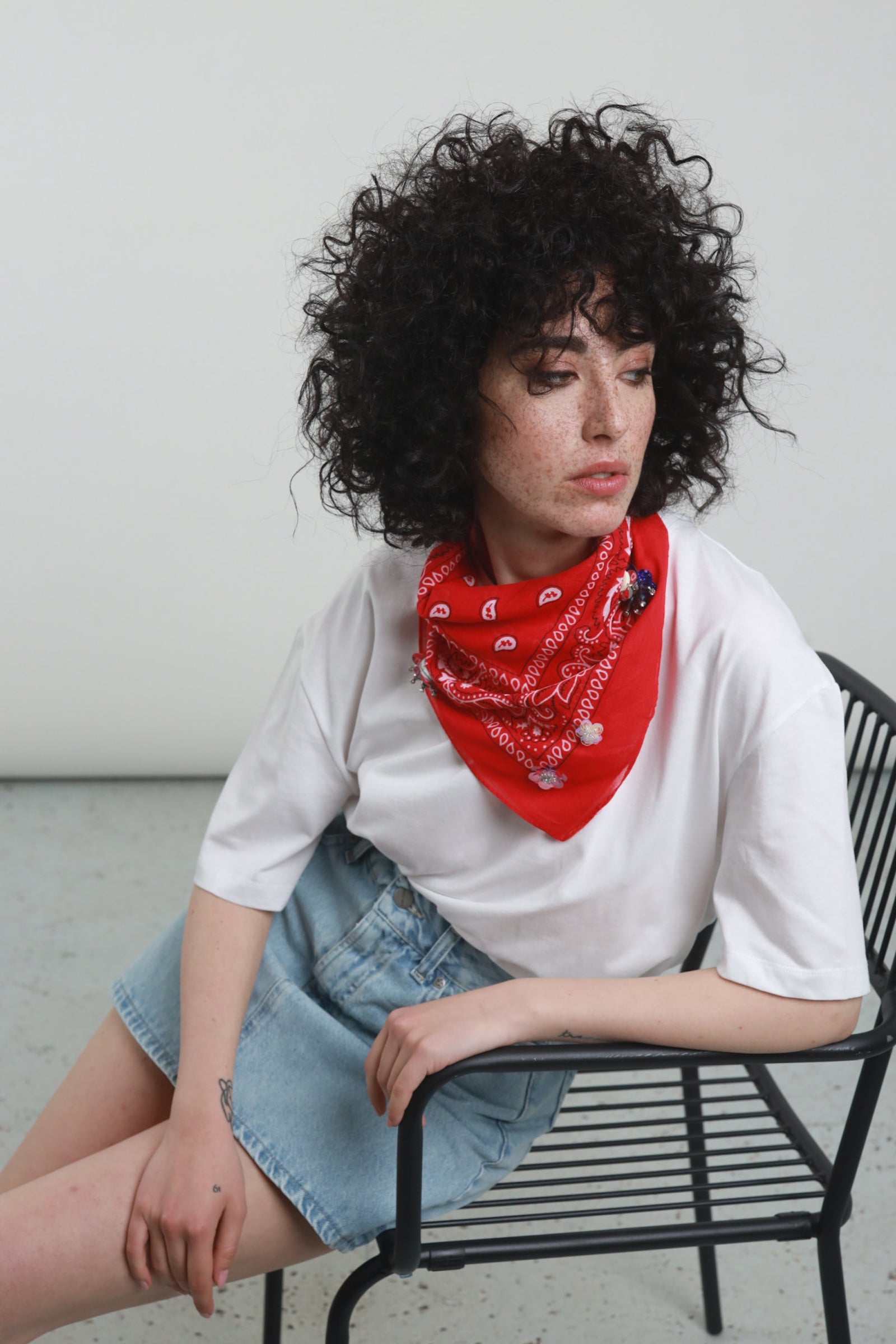 T-shirt bandana decorata