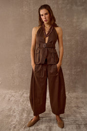 Pantalone ampio cotone