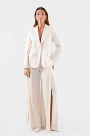 Pantalone palazzo con lurex