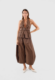 Pantalone ampio cotone