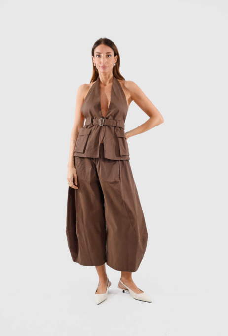 Pantalone ampio cotone