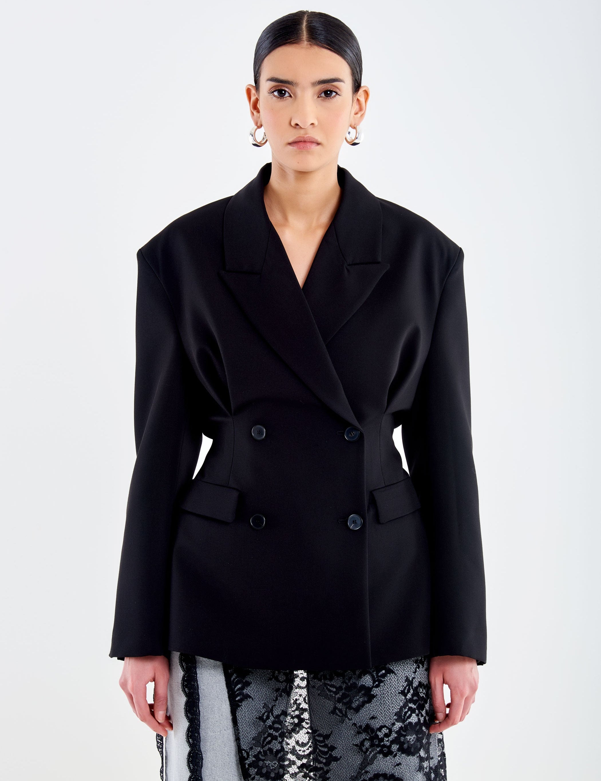 Giacca caramella doppiopetto