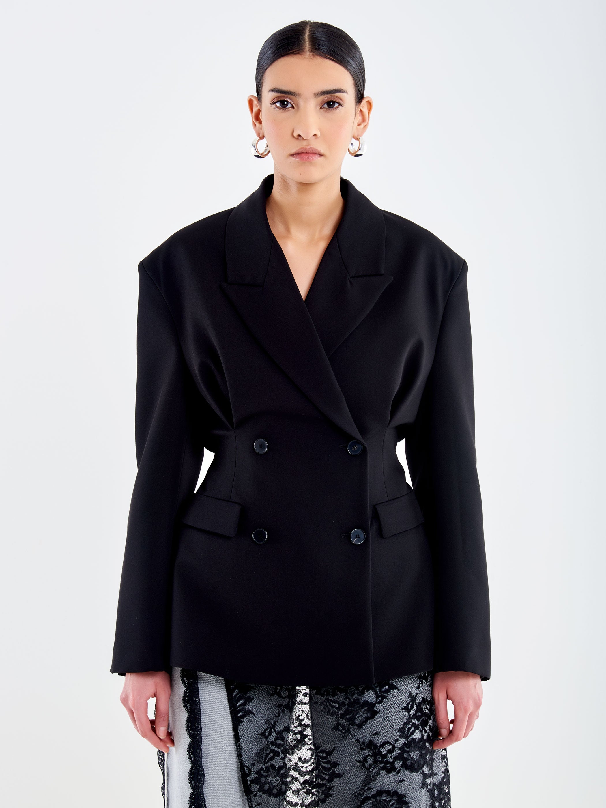 Giacca caramella doppiopetto