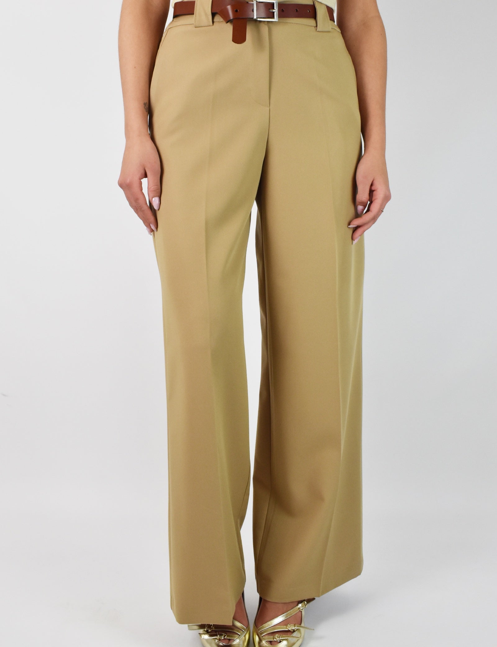 Pantalone dritto con cintura