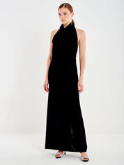 Abito velluto schiena nuda