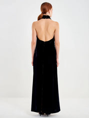 Abito velluto schiena nuda