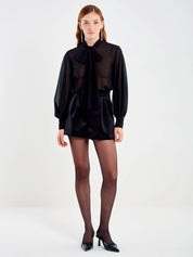 Camicia voile fiocco