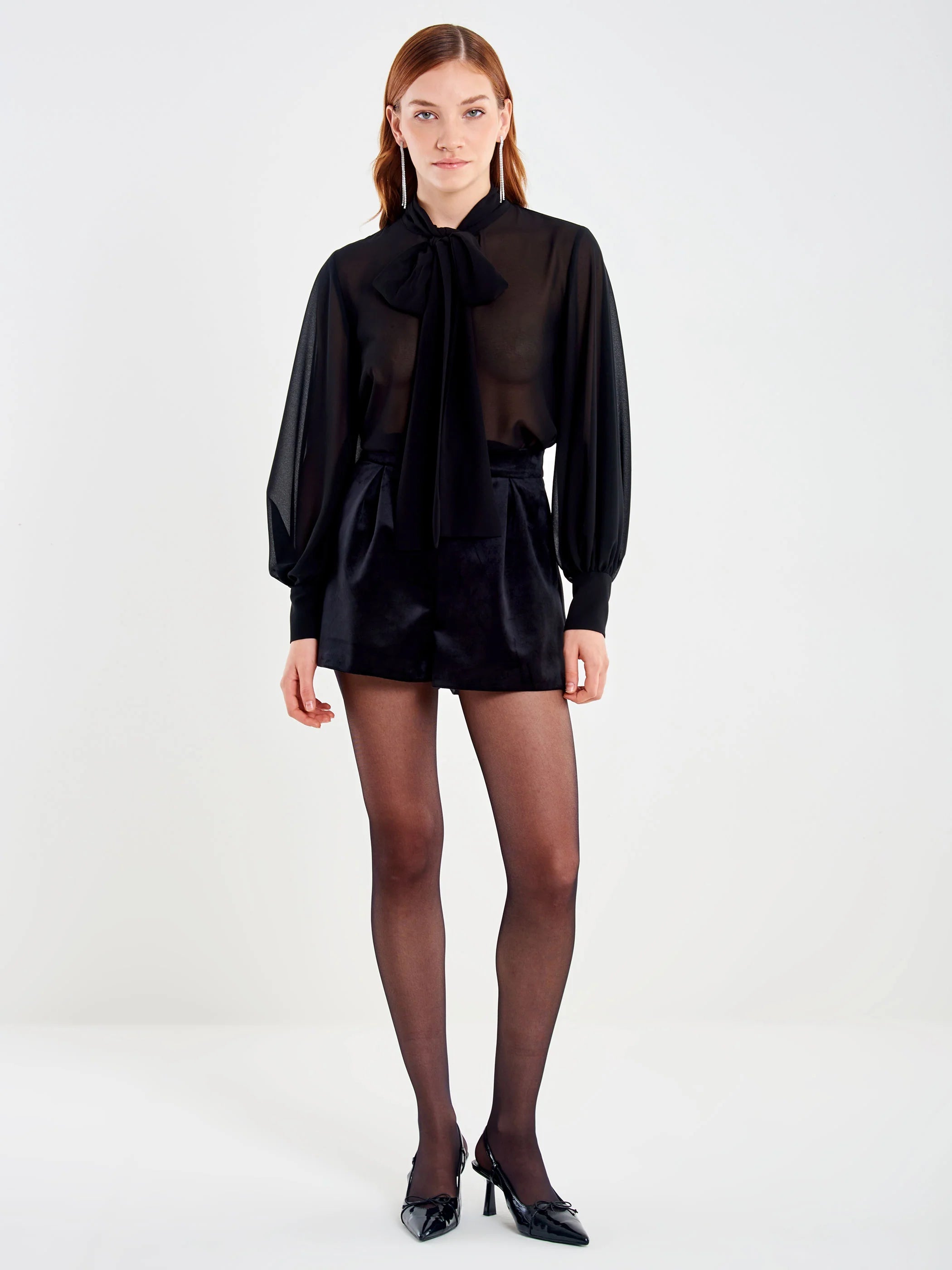 Camicia voile fiocco