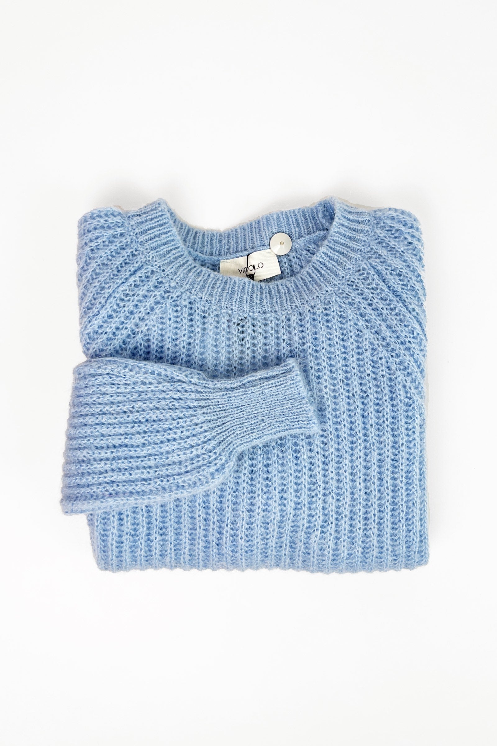 Maglia girocollo mohair