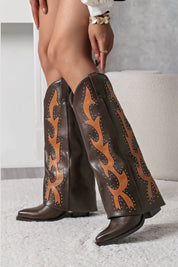 Texano alto ricami KANSAS