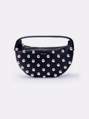 Borsa croissant studded