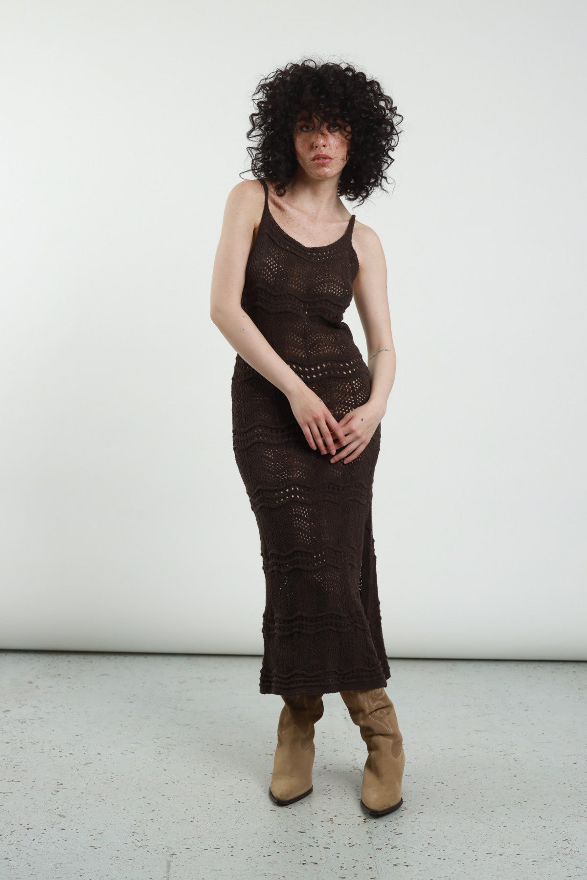 Abito lungo crochet