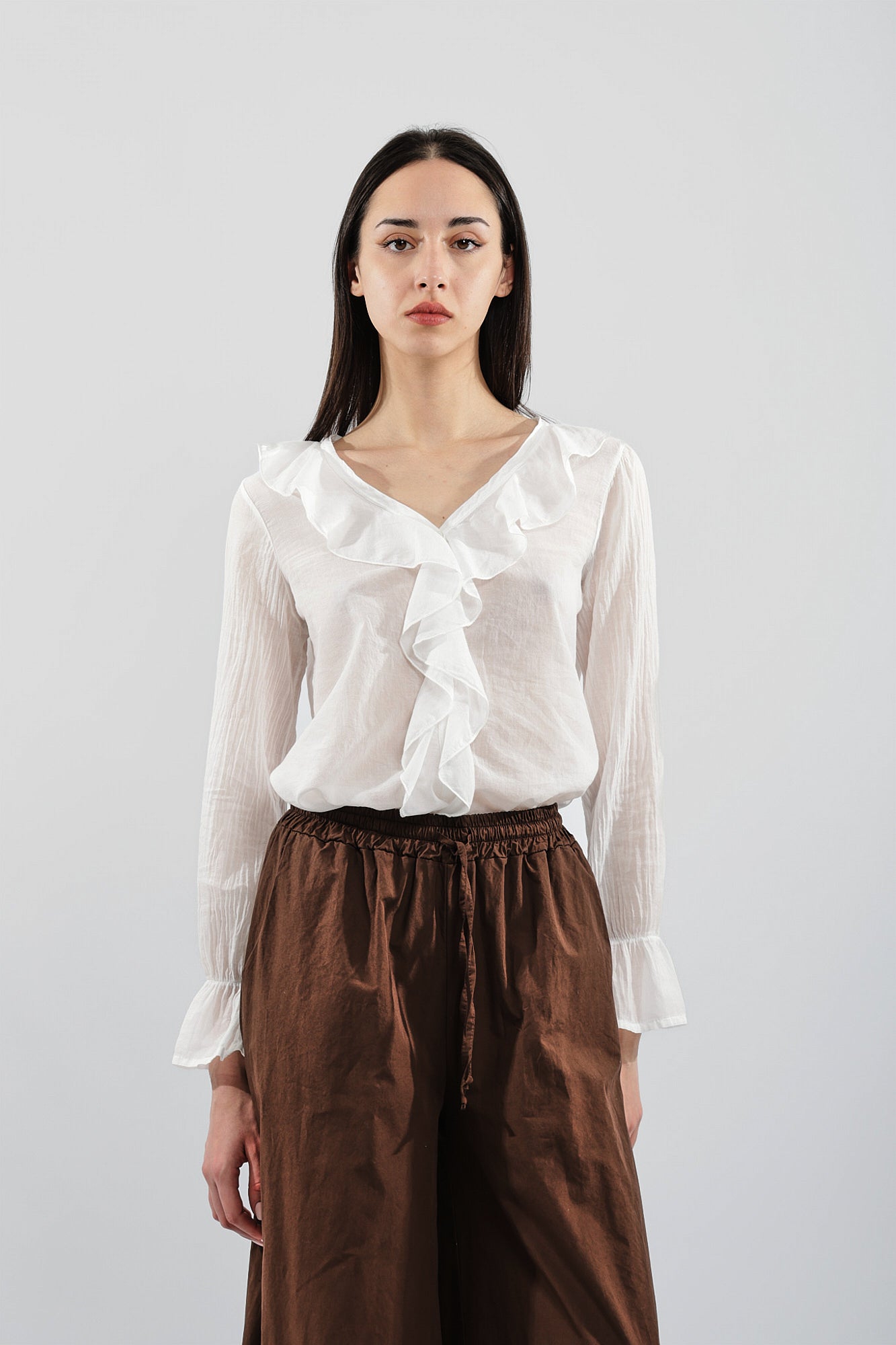 Camicia rouches