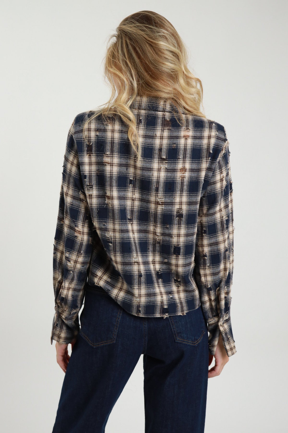 Camicia check rotture