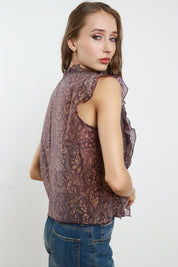 Camicia fantasia rouches