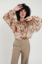 Camicia fiocco fiori