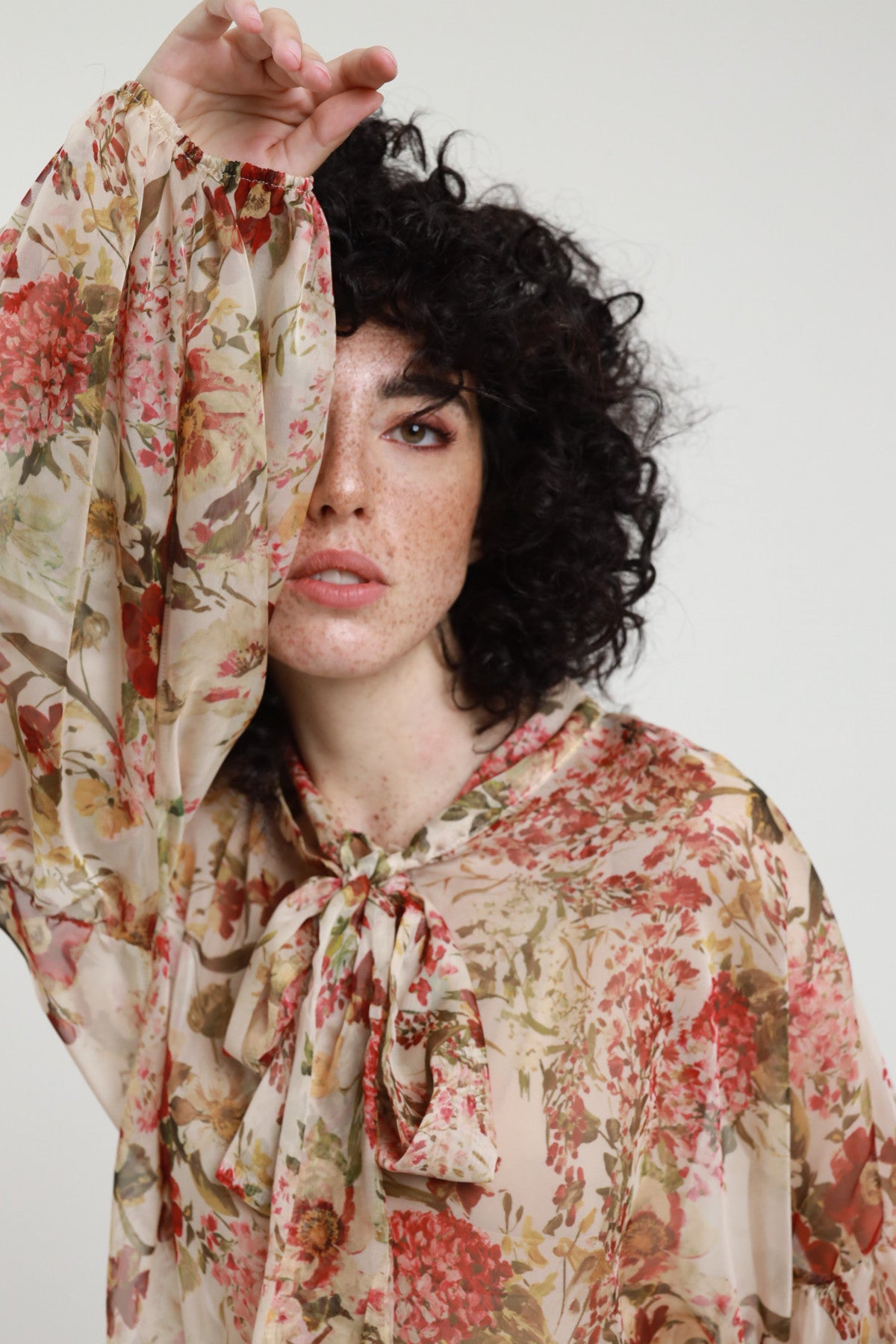 Camicia fiocco fiori