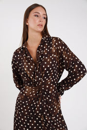 Camicia incrociata pois