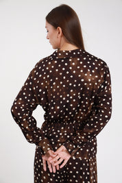 Camicia incrociata pois