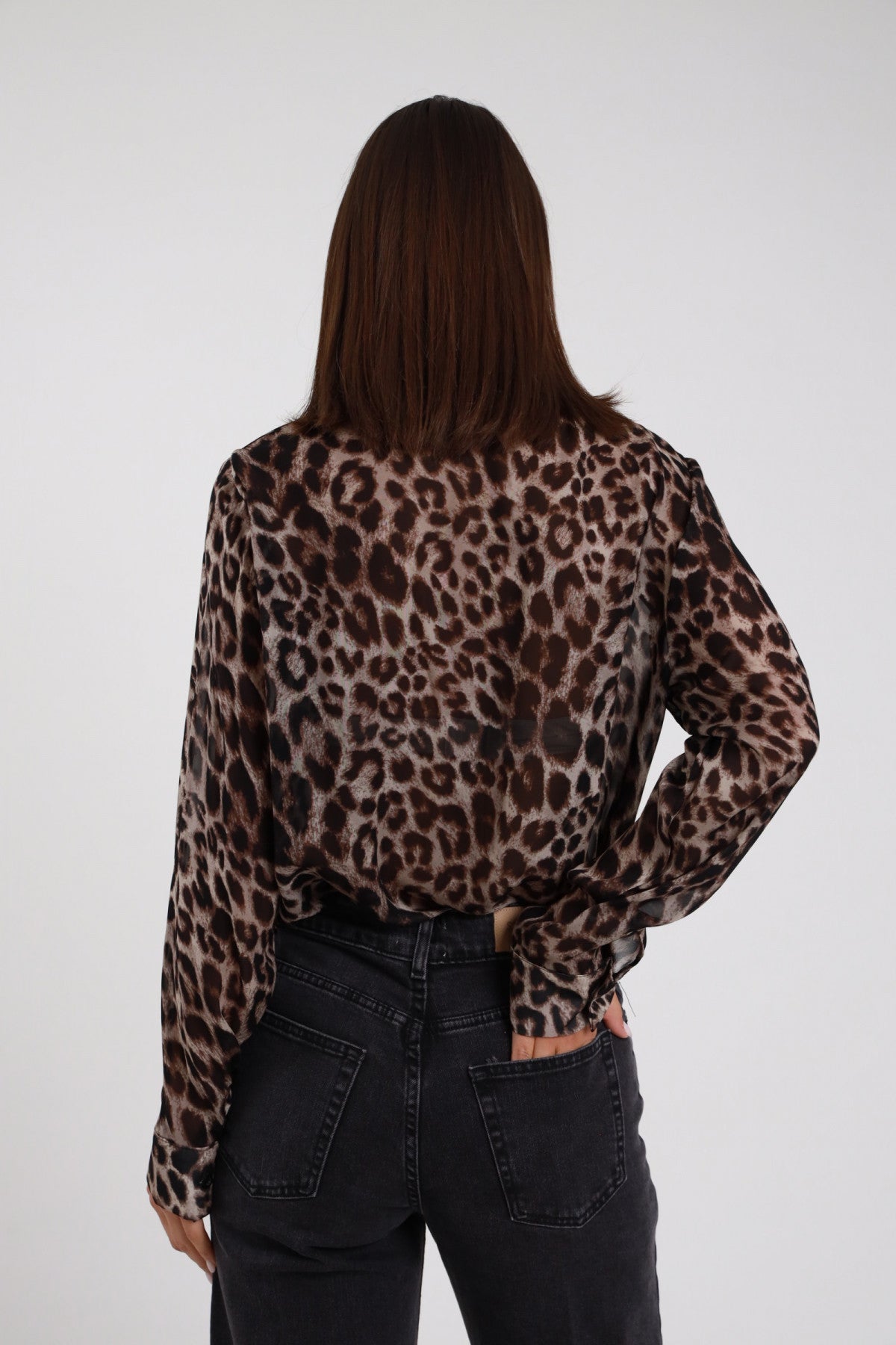 Camicia maculata con fiocco