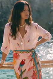 Camicia coreana PAPPAGALLINO