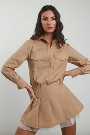 Camicia con tasca a puntale