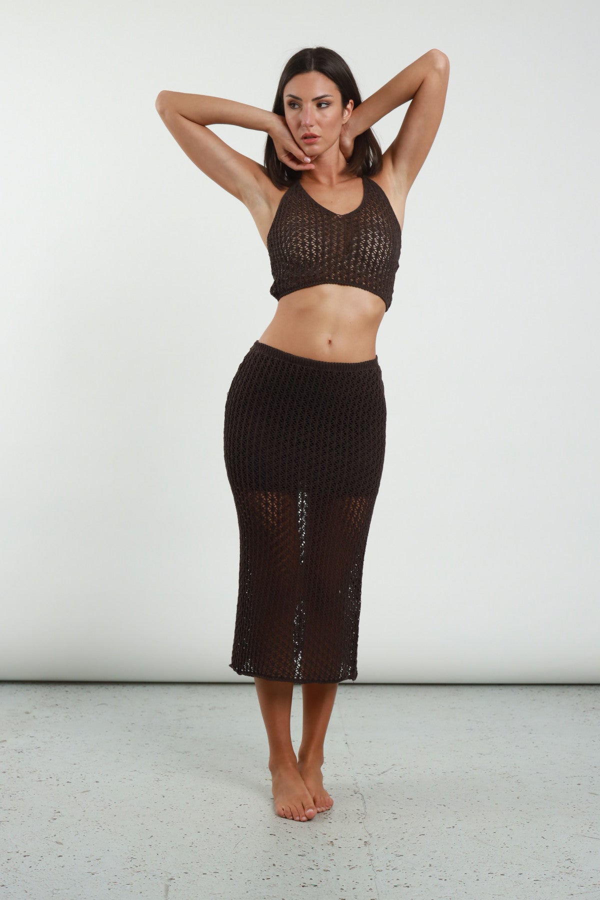 Set crochet top + gonna