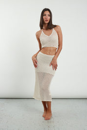 Set crochet top + gonna
