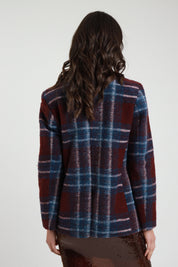 Giacca quadri con spille