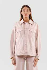 Giubbotto denim rosa
