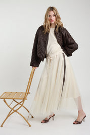 Gonna con tulle e bande