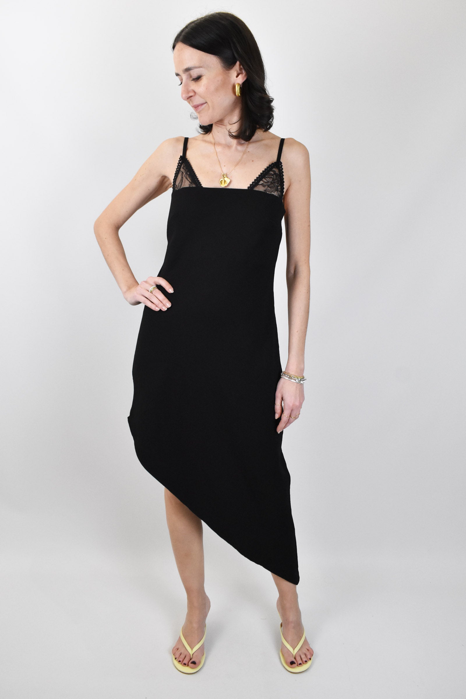 Abito bralette diagonale