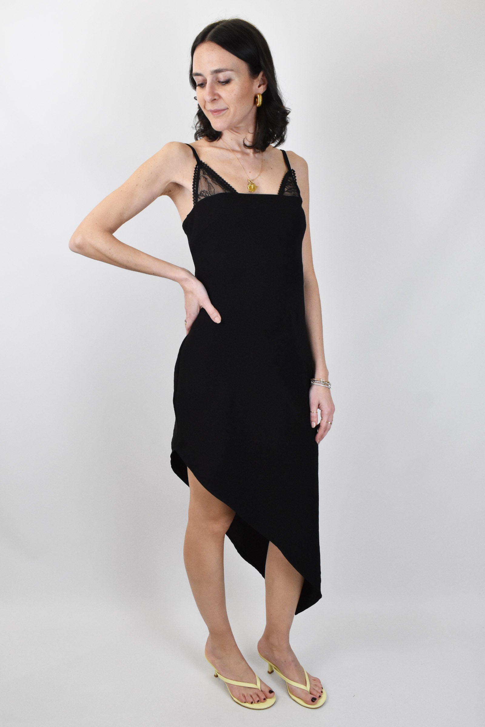 Abito bralette diagonale