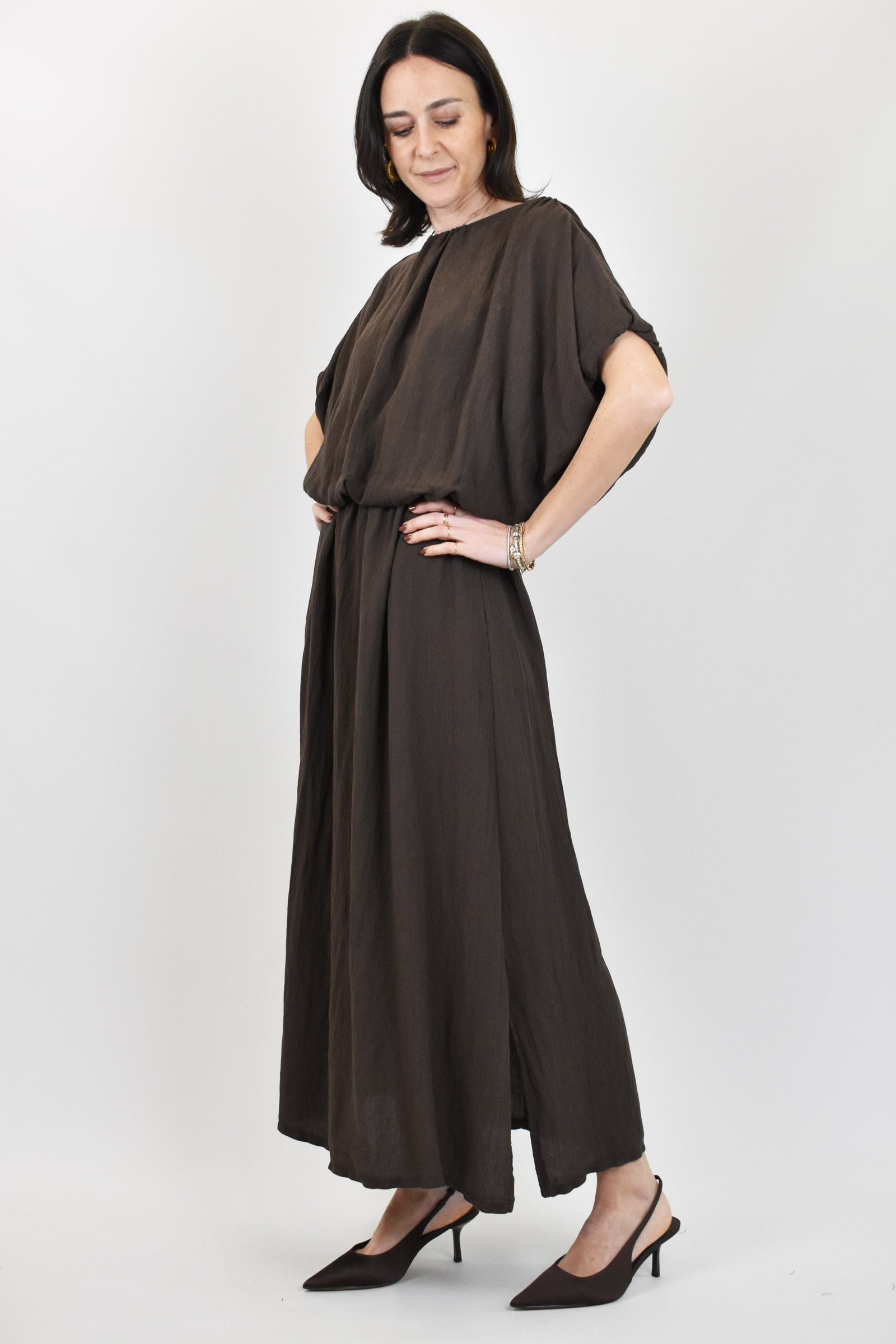 Abito palloncino lurex