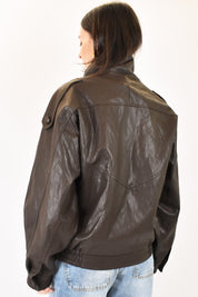Bomber ecopelle vintage