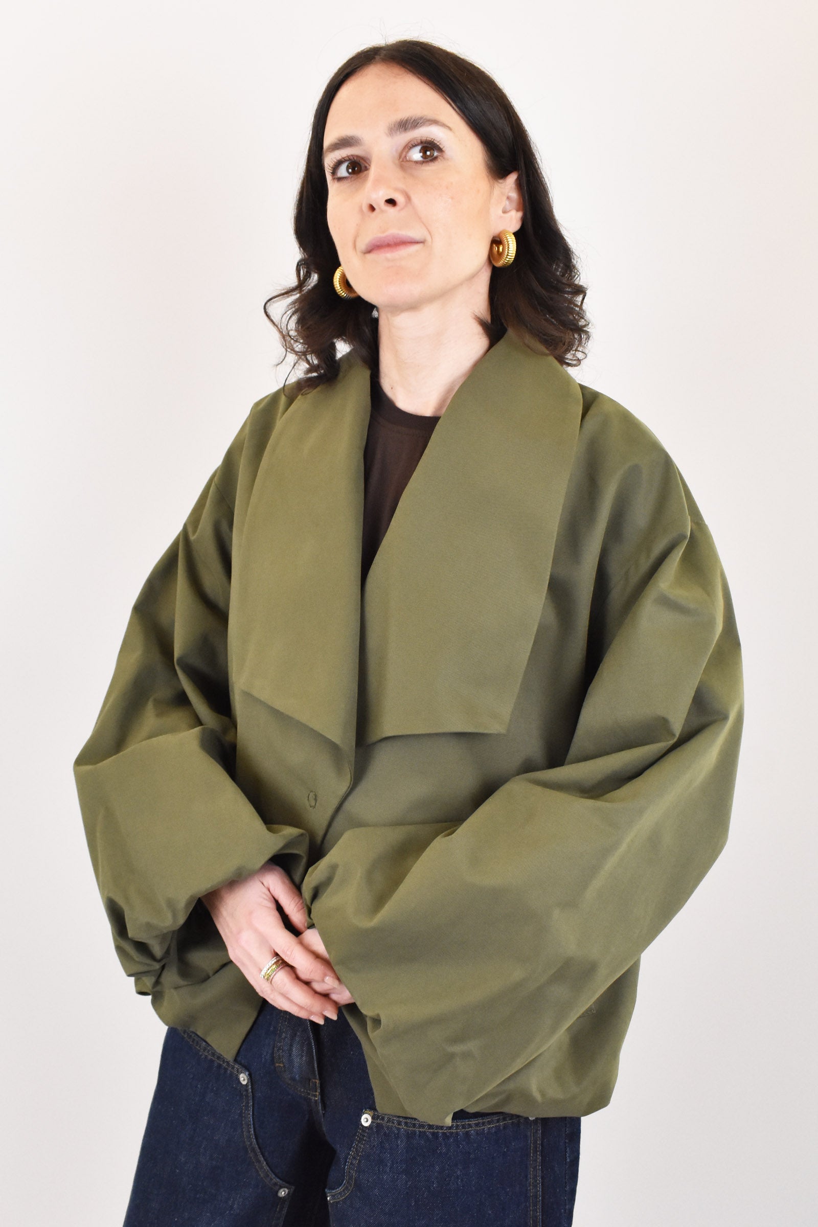 Bomber collo scialle