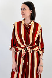 Camicia coreana fantasia righe