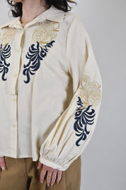 Camicia cotone ricamata