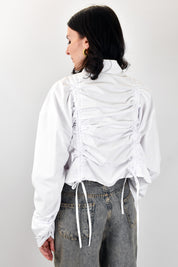 Camicia cotone arricciata