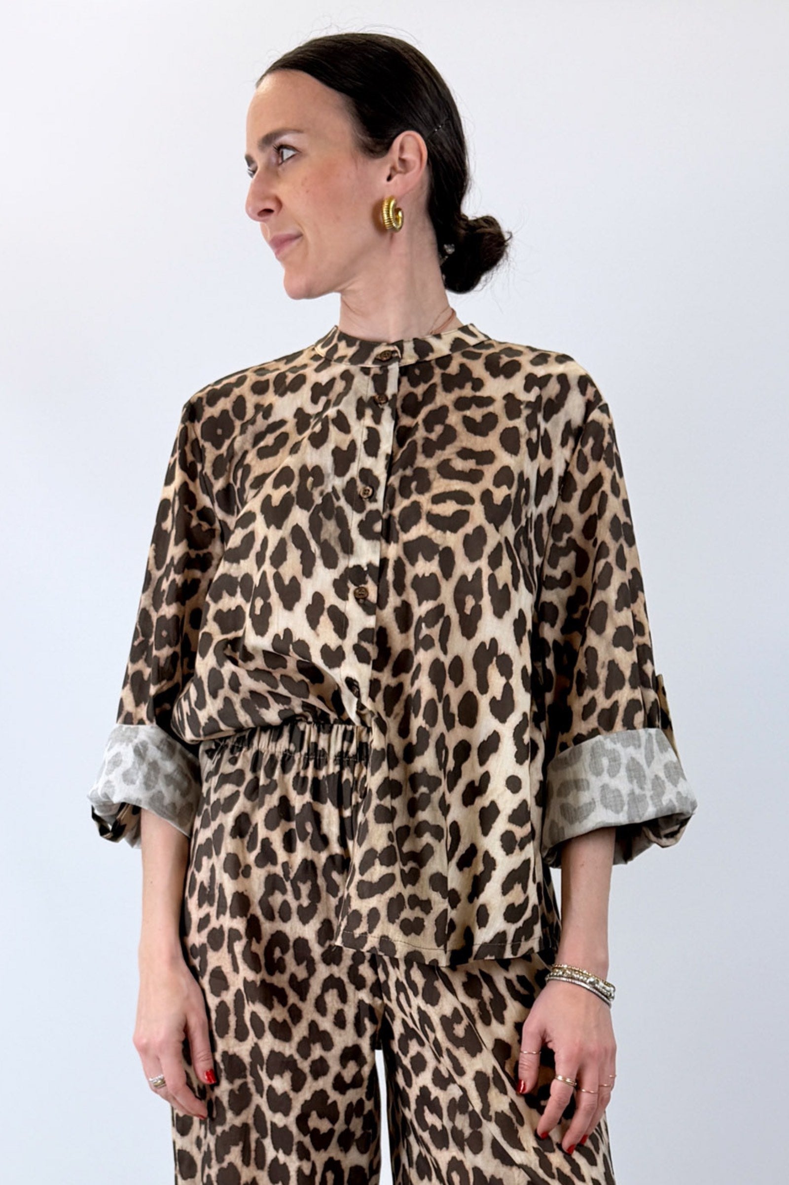 Camicia coreana animalier