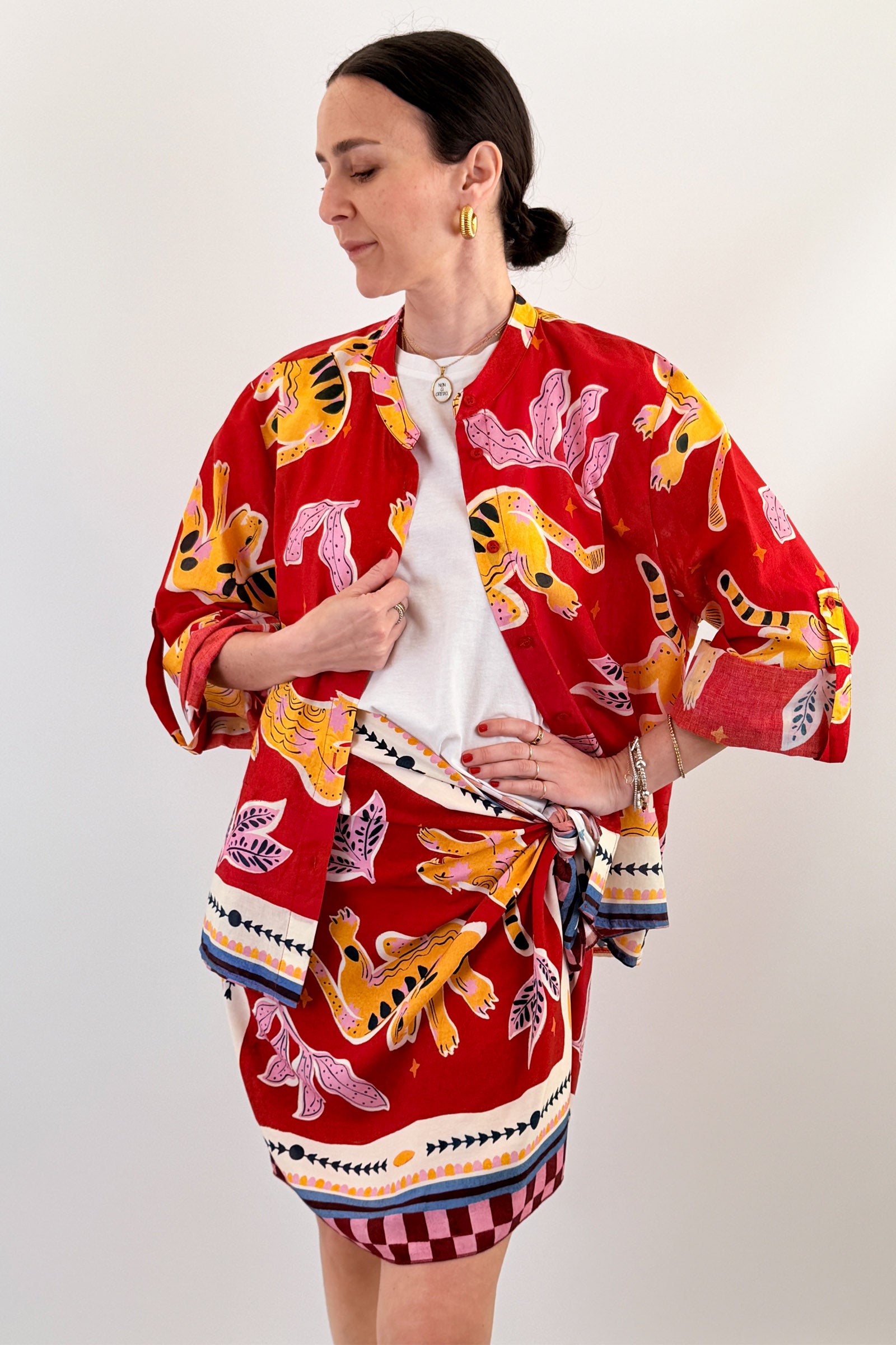 Camicia stampa foulard