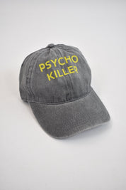 cappellino di Haveone marmorizzato grigio con scritta PSYCHO KILLER, modello wma-q007