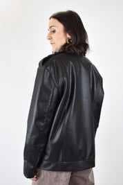 Chiodo ecopelle martellata