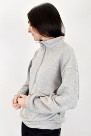 Felpa quarter zip