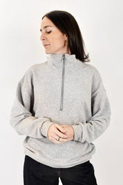 Felpa quarter zip