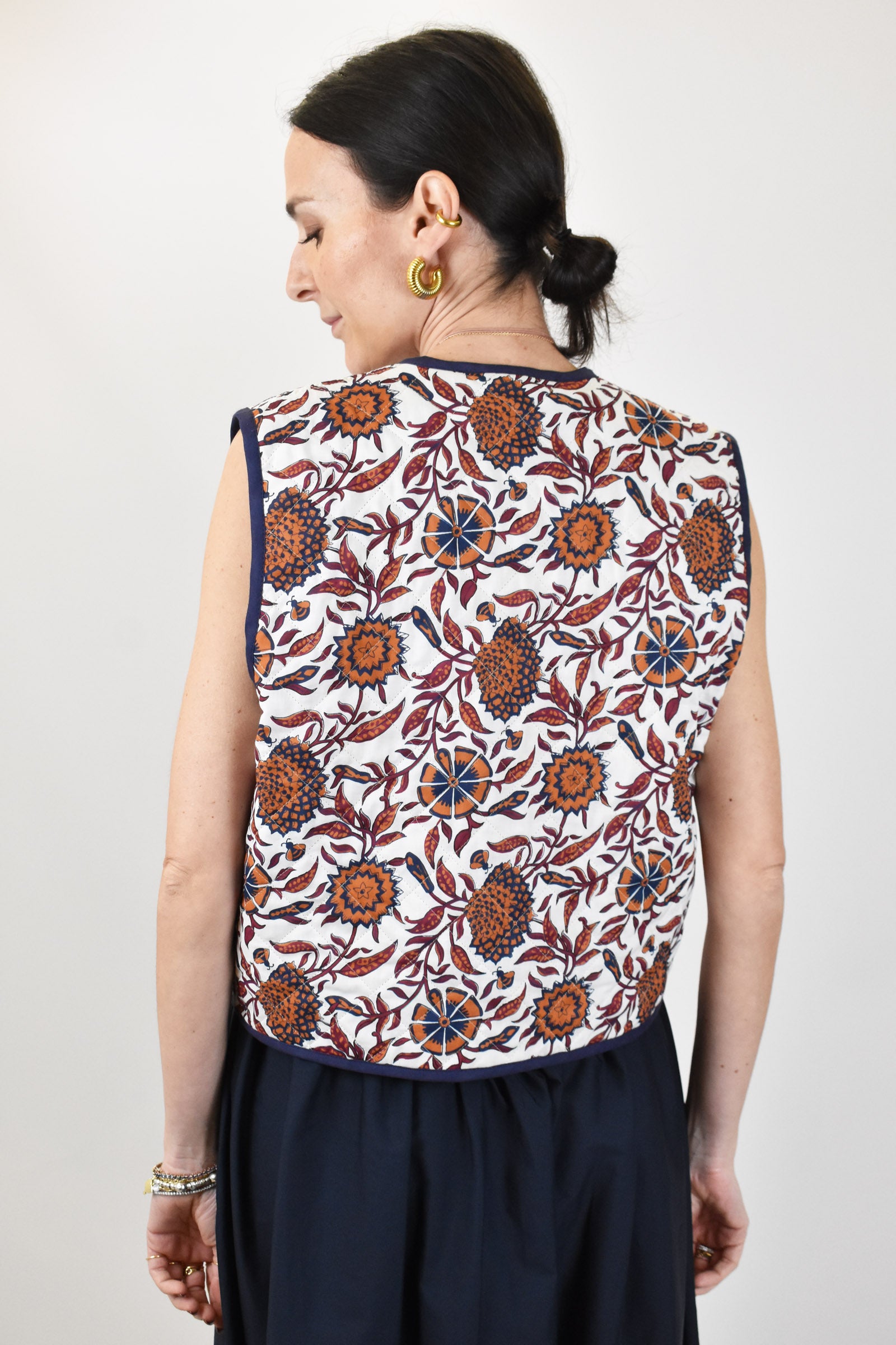 Gilet trapuntato fantasia