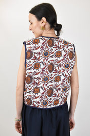 Gilet trapuntato fantasia