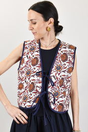 Gilet trapuntato fantasia